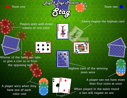 Stag the backstabbing card game