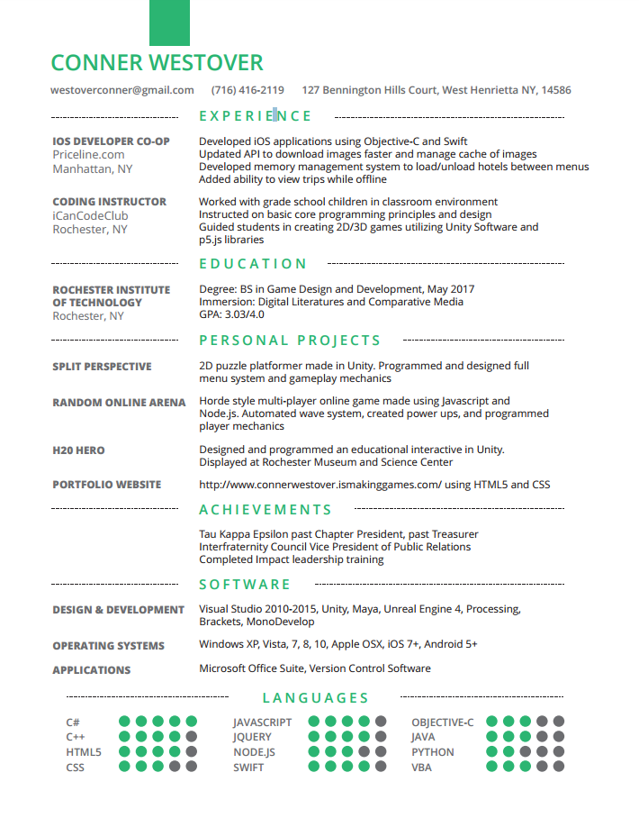 Technical Resume